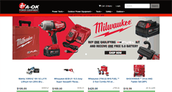 Desktop Screenshot of aokpowerequipment.com